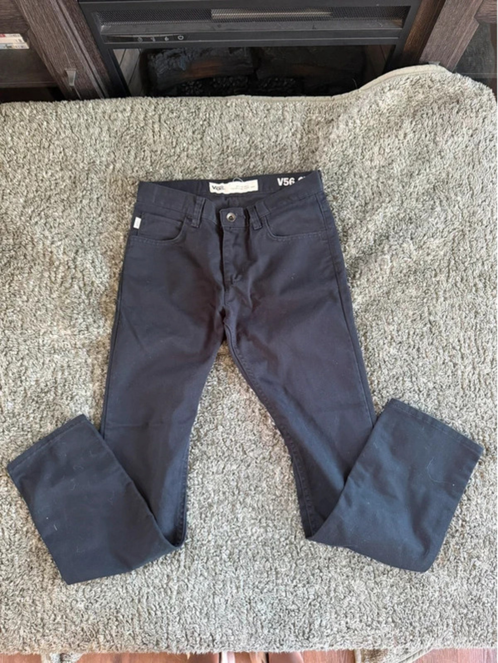 Vans V56 Standard Black Pants Size 28